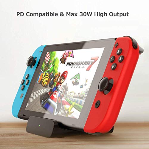 VABOO Switch Dock, Base de Carga para Nintendo Switch & Switch Lite Portátil TV Dock con Soporte de Carga USB-C PD, USB 3.0 y Puerto HDMI, Soporta Samsung Dex Mode/Huawei PC Mode