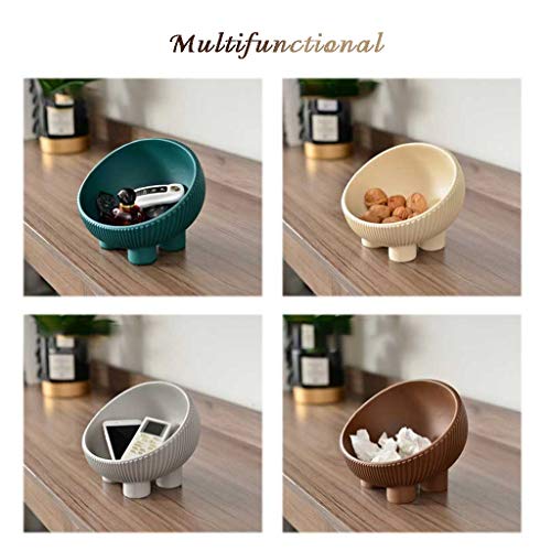 Vaciabolsillos Bandejas Decorativas Key Keyry Bandeja Decoración Organizador Llaves, Vaciabolsillos Moderno Almacenamiento de Teléfono Joyería Multifuncional (Color : Gray)