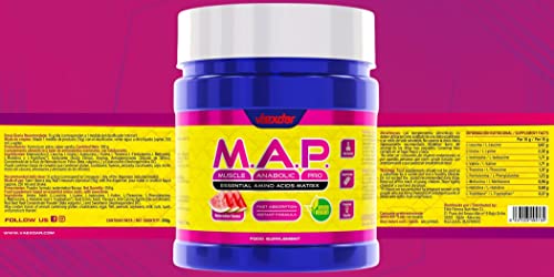 Vaexdar M.A.P. | Matriz de Aminoácidos Esenciales | Amino Vegan | Contiene 9 Aminoácidos Esenciales | Aumenta tu Rendimiento | Formula Instantánea | Rápida Absorción | Sabor Sandía | 350gr