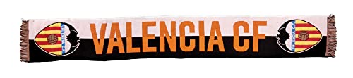 Valencia C.F Bufanda Valencia CF, Blanco y Negro, Estandar Unisex