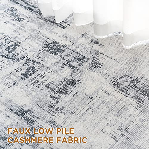 Vamcheer Alfombra Salón Pelo Corto - Alfombra de área Abstractas Modernas Imitación Cachemira,Antideslizantes y Lavable, Decoracion para Dormitorio,Comedor,Pasillo,Interiores (Gris 160x230)