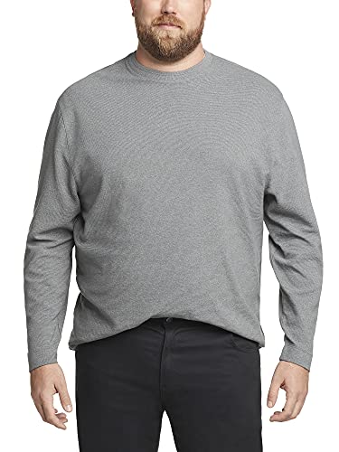 Van Heusen Big and Tall Essential-Camisa otomana de Manga Larga con Cuello Redondo, Puerta de Hierro, XXL para Hombre