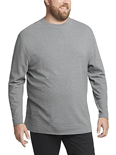 Van Heusen Big and Tall Essential-Camisa otomana de Manga Larga con Cuello Redondo, Puerta de Hierro, XXL para Hombre