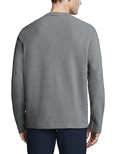 Van Heusen Essential Long Sleeve Ottoman Crewneck Shirt Camisa, Puerta de Hierro, S para Hombre