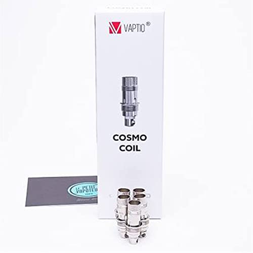 VAPTIO Original Cosmo Coil Bobina de repuesto C2 de 0,7 ohmios, 5 piezas por paquete, Sin E-líquido Sin Nicotina (Cosmo 0.7ohm C2)