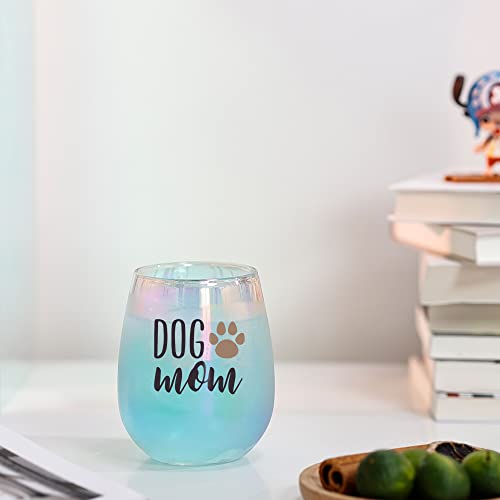 Vaso de vino para perro, mamá, cristal, novedad, vino, regalo para perro, mamá, amantes de los perros, cumpleaños, día de la madre, regalos para perro, mamá de hija, hijo, con caja de regalo, espesa