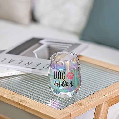 Vaso de vino para perro, mamá, cristal, novedad, vino, regalo para perro, mamá, amantes de los perros, cumpleaños, día de la madre, regalos para perro, mamá de hija, hijo, con caja de regalo, espesa