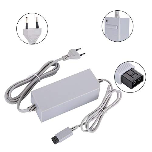 Vbestlife Nuevo Cargador de Adaptador de Pared Cable de Adaptador de Fuente de Alimentación para Nintendo Wii 110-240V(Blanco)