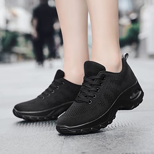 VCIXXVCE Mujer Dance Fitness Sneakers Zapatos Outdoor Transpirable Zapatillas de Danza Jazz Hip - Hop Negro,37 EU