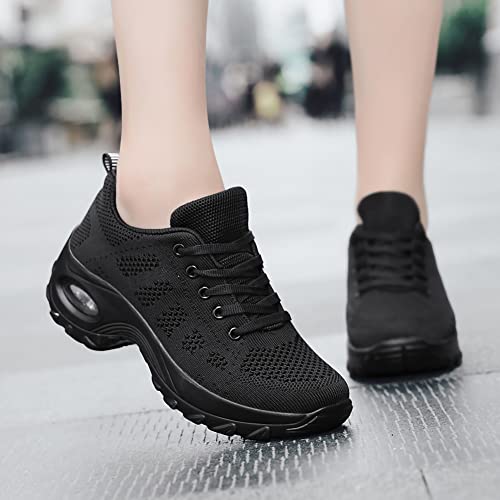 VCIXXVCE Mujer Dance Fitness Sneakers Zapatos Outdoor Transpirable Zapatillas de Danza Jazz Hip - Hop Negro,37 EU