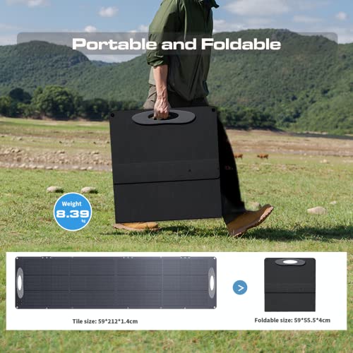 VDL Paneles solares plegables 200W, cargadores solares monocristalinos de 20V, módulos solares con Multi-Contact 4, para Central eléctrica portátil y adecuados para exteriores, camping y autocaravanas