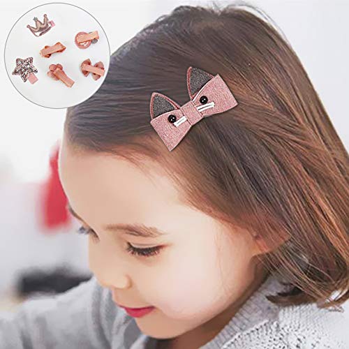 VEGCOO 36 Piezas Horquillas y Gomas de Pelo Elásticos, Multicolor Pinza, Clips, Lazos, Accesorios para el Cabello con Caja de Regalo para Bebe y Niña (C)