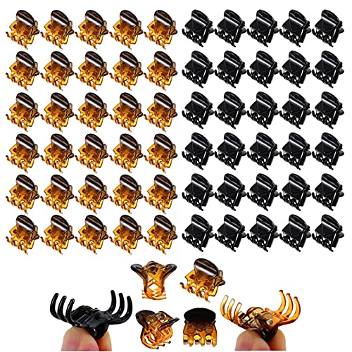 VEGCOO 60 Piezas Mini Clips de Pelo, Horquillas Plásticas Garras de Pelo Accesorios de Cabello para Mujere Niña