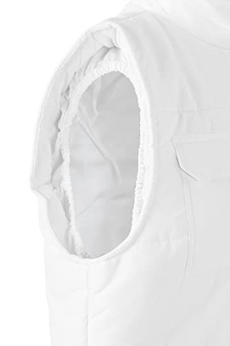 VELILLA 108; Chaleco acolchado multibolsillos; Color Blanco; Talla XL