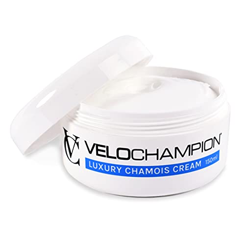 VeloChampion Crema Antiirritación de Gamuza Lujosa. Ideal para Andar en Bicicleta, Correr y Otras Actividades Deportivas Piel Reduce la Fricción (Sin mentol, 150 ml)