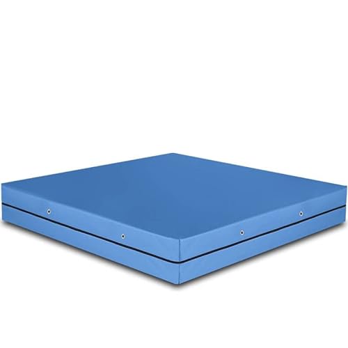 Ventadecolchones – Colchoneta para Rocódromos y Gimnasios con aireadores. Quitamiedos para escalada - Medida: 100 x 200 x 20 cm. Espuma Suave de 20 kg/m3 + Funda PVC 650 g/m2 Azul