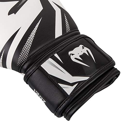 Venum Challenger 3.0 Guantes de Boxeo, Unisex Adulto, Blanco/Negro, 10 Oz