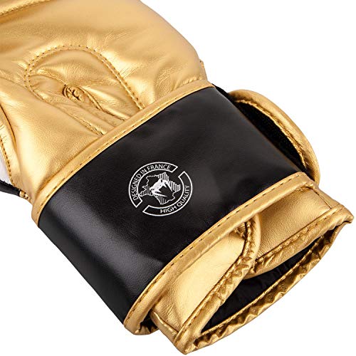 Venum Contender 2.0 Guantes de Boxeo, Unisex Adulto, Negro/Blanc-Oro, 12 Oz