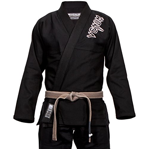 Venum Contender 2.0 Kimono BJJ GI, Unisex Adulto, Negro, A1.5