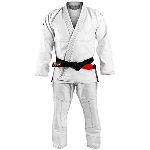 Venum Contender Evo, Kimono De Jiu Jitsu Brasileño Bjj Gi Unisex Adulto, Blanco, 2 Años