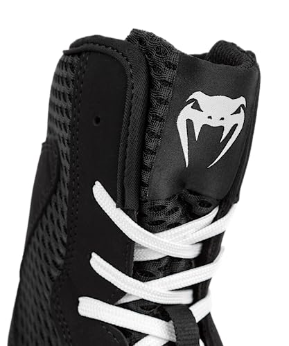 Venum Contender-Zapatillas de Boxeo, Zapatos Unisex Adulto, Negro/Blanco, 48 EU