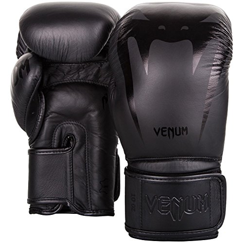 Venum Giant 3.0 Guantes de Boxeo, Muay Thai, Kickboxing, Unisex Adulto, Negro/Negro, 16 Oz