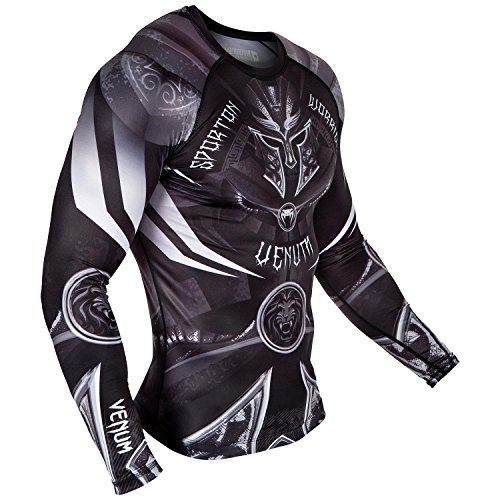 Venum Gladiator 3.0 Rashguard de Mangas Largas, Hombre, Negro, M