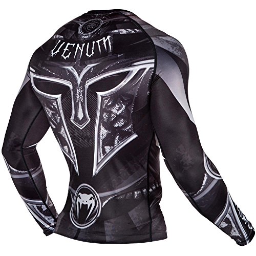 Venum Gladiator 3.0 Rashguard de Mangas Largas, Hombre, Negro, M