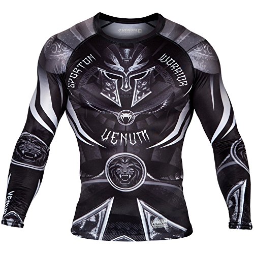 Venum Gladiator 3.0 Rashguard de Mangas Largas, Hombre, Negro, M