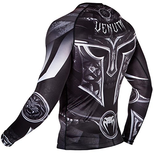 Venum Gladiator 3.0 Rashguard de Mangas Largas, Hombre, Negro, M