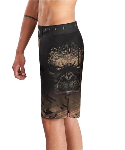 Venum Gorilla Jungle Pantalón Corto de Combate, Negro/Arena, M