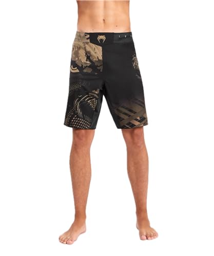 Venum Gorilla Jungle Pantalón Corto de Combate, Negro/Arena, M