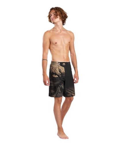 Venum Gorilla Jungle Pantalón Corto de Combate, Negro/Arena, M