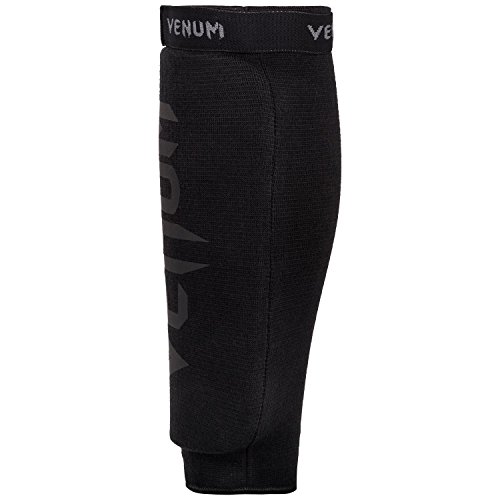 Venum Kontact Espinilleras de Boxeo sin Pie, Unisex Adulto, Negro, Única