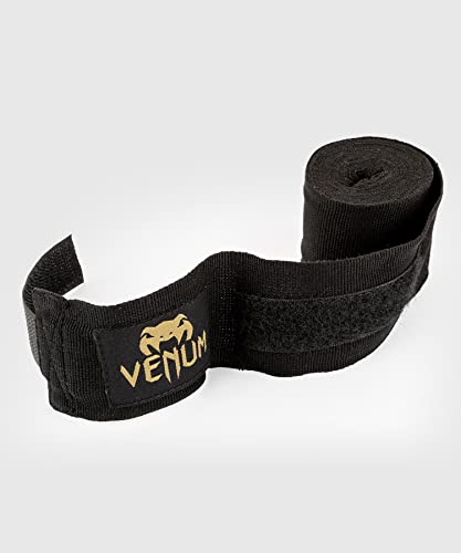 VENUM Kontact Vendas de Boxeo, Unisex Adulto, Negro/Oro, 4 M