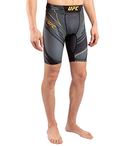 VENUM Short De Vale Tudo Homme Ufc Pro Line, Pantalones Cortos Hombre, Negro/dorado, L