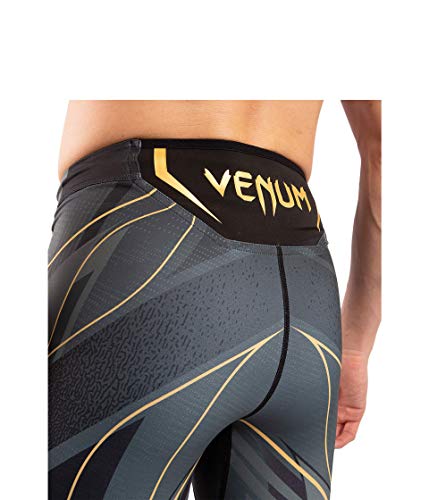 VENUM Short De Vale Tudo Homme Ufc Pro Line, Pantalones Cortos Hombre, Negro/dorado, L