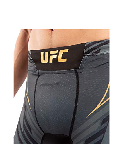 VENUM Short De Vale Tudo Homme Ufc Pro Line, Pantalones Cortos Hombre, Negro/dorado, L