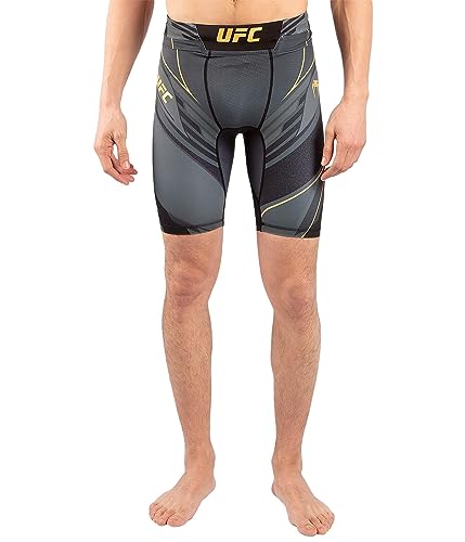 VENUM Short De Vale Tudo Homme Ufc Pro Line, Pantalones Cortos Hombre, Negro/dorado, L