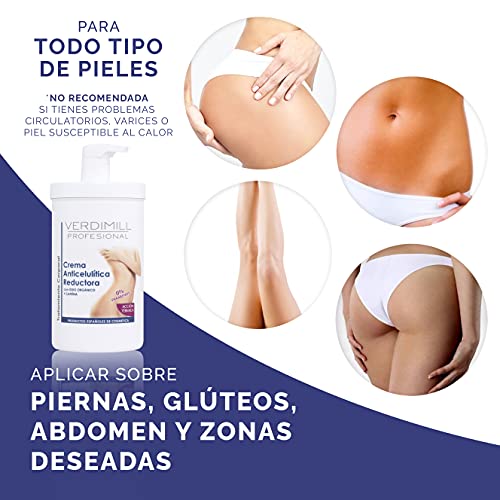 Verdimill Crema Anticelulítica Reductora Efecto Calor 970ml