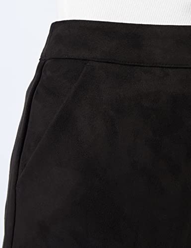 Vero Moda Vmdonnadina Faux Suede Short Skirt Noos Falda para Mujer, Negro (Black Black), Medium