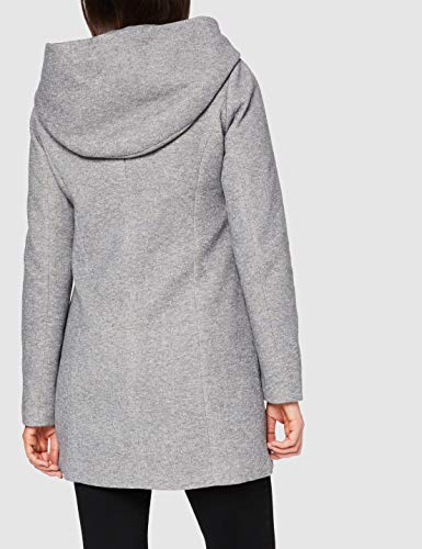 Vero Moda Vmverodona Ls Jacket Noos, Abrigo Mujer, Gris (Light Grey Melange Light Grey Melange), M