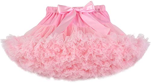 Verve Jelly Falda de tutú para niñas pequeñas, falda de tul suave y esponjosa para baile de Ballet, vestido plisado de tul para fiesta de cumpleaños