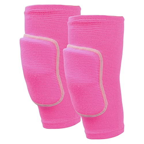 Vesaneae Rodilleras Protectoras de Deporte, Rodilleras con Esponja Gruesa, Elásticas Rodilleras Antideslizante, Rodilla Deportiva de Adultos, Rodilleras Transpirables para Voleibol Correr Danza (Rosa)