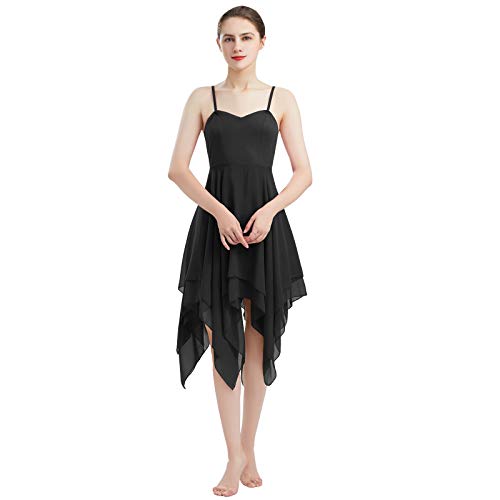 Vestido de Danza Ballet Contemporánea para Mujer Clásico de Color Sólido Tirantes Ropa Baile Latino Lírica Ballet Leotardo Falda de Tul Pañuelo Disfraz Bailarina Tutu Blanco x-s