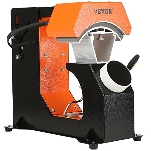 VEVOR 3 en 1 Prensa Térmica Automática para Gorras 16,3 x 8 cm 3 Almohadillas Térmicas Máquina de Sublimación Anti-Adhesiva Prensa de Impresión para Sombreros Prensa Automática para Nailon, Lino, Hilo