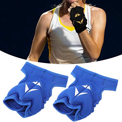 VGEBY 2Pcs 2lb Weighted Gloves Unisex Guantes de Medio Dedo Guantes de Entrenamiento Guantes de Levantamiento de Pesas para Entrenamiento de Boxeo Fitness(Rosado)