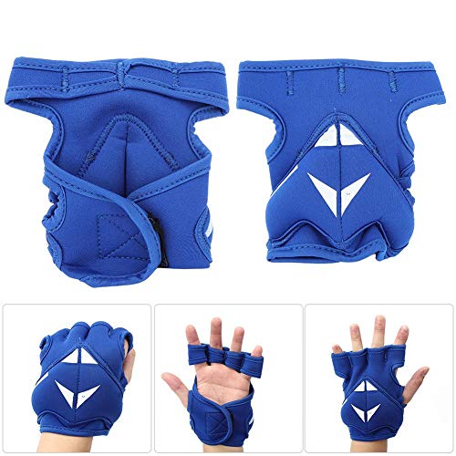 VGEBY 2Pcs 2lb Weighted Gloves Unisex Guantes de Medio Dedo Guantes de Entrenamiento Guantes de Levantamiento de Pesas para Entrenamiento de Boxeo Fitness(Rosado)