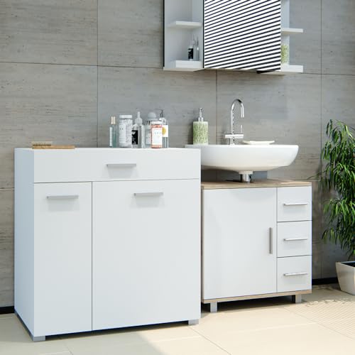 Vicco Mueble de baño Matteo, Blanco, 75 x 78.5 cm