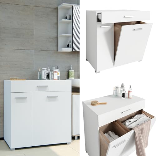 Vicco Mueble de baño Matteo, Blanco, 75 x 78.5 cm